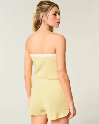 Gilly Hicks Cozy Strapless Waffle Onesie