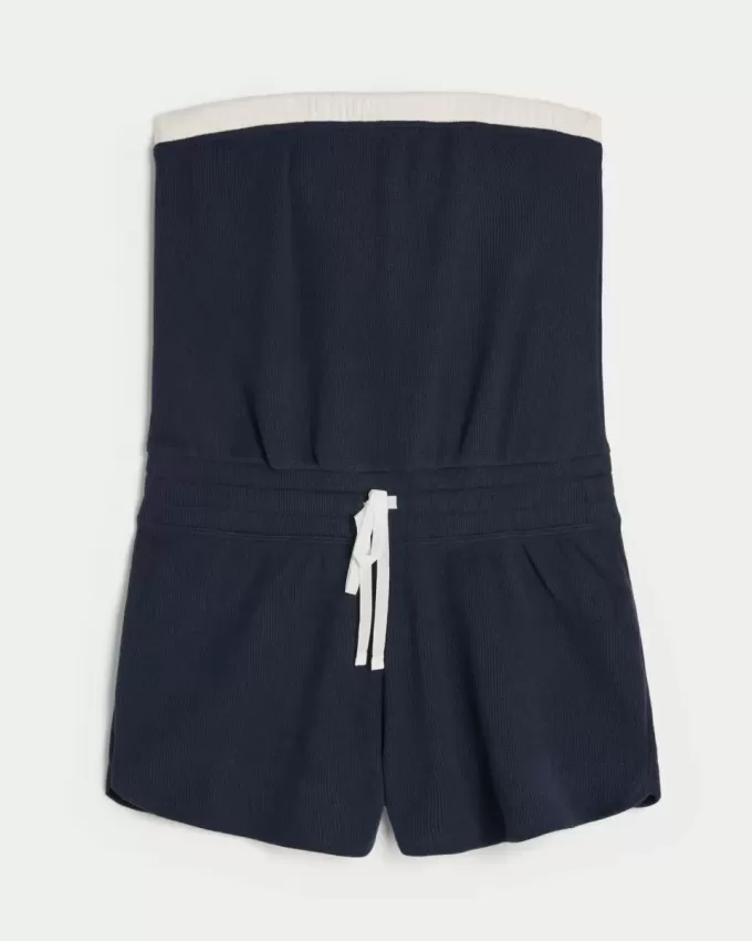 Gilly Hicks Cozy Strapless Waffle Onesie Gilly Hicks Cozy Strapless Waffle Onesie