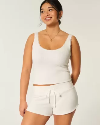 Gilly Hicks Cozy Waffle Mini Shorts