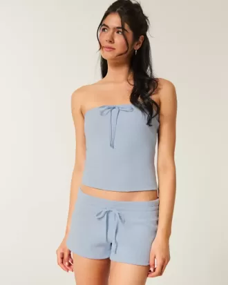 Gilly Hicks Cozy Waffle Mini Shorts