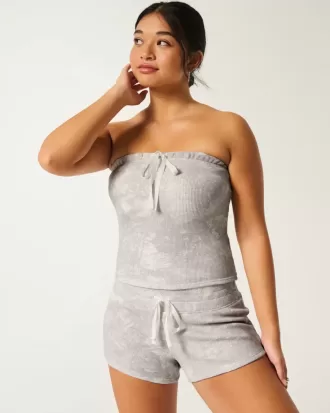 Gilly Hicks Cozy Waffle Mini Shorts