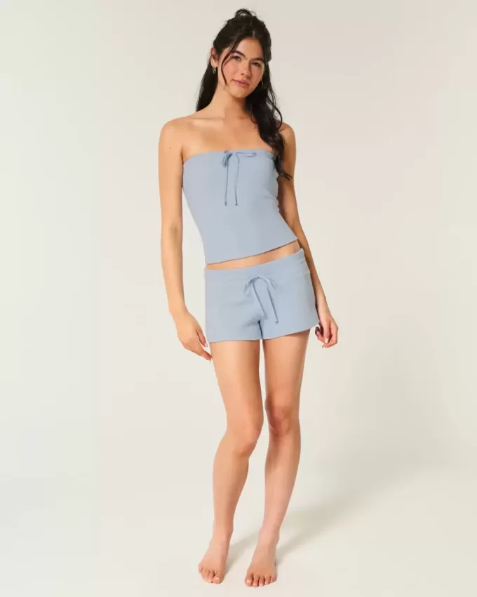 Gilly Hicks Cozy Waffle Mini Shorts
