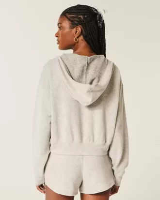 Gilly Hicks Knit V-Neck Hoodie