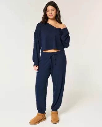 Gilly Hicks Relaxed Waffle Joggers