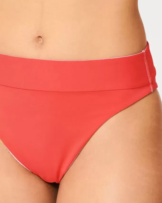 Gilly Hicks Reversible High Leg High Waist Bikini Bottom Gilly Hicks Reversible High Leg High Waist Bikini Bottom