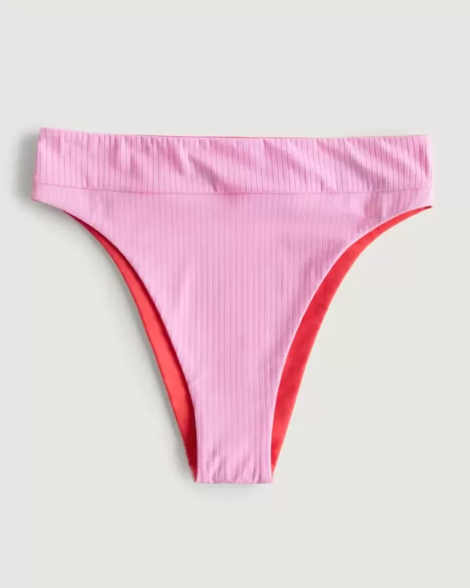 Gilly Hicks Reversible High Leg High Waist Bikini Bottom Gilly Hicks Reversible High Leg High Waist Bikini Bottom