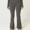 Gilly Hicks Sweater-Knit Foldover Waist Boot Pants