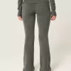 Gilly Hicks Sweater-Knit Foldover Waist Boot Pants