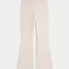 Gilly Hicks Sweater-Knit Foldover Waist Flare Pants