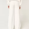 Gilly Hicks Sweater-Knit Foldover Waist Straight Pants