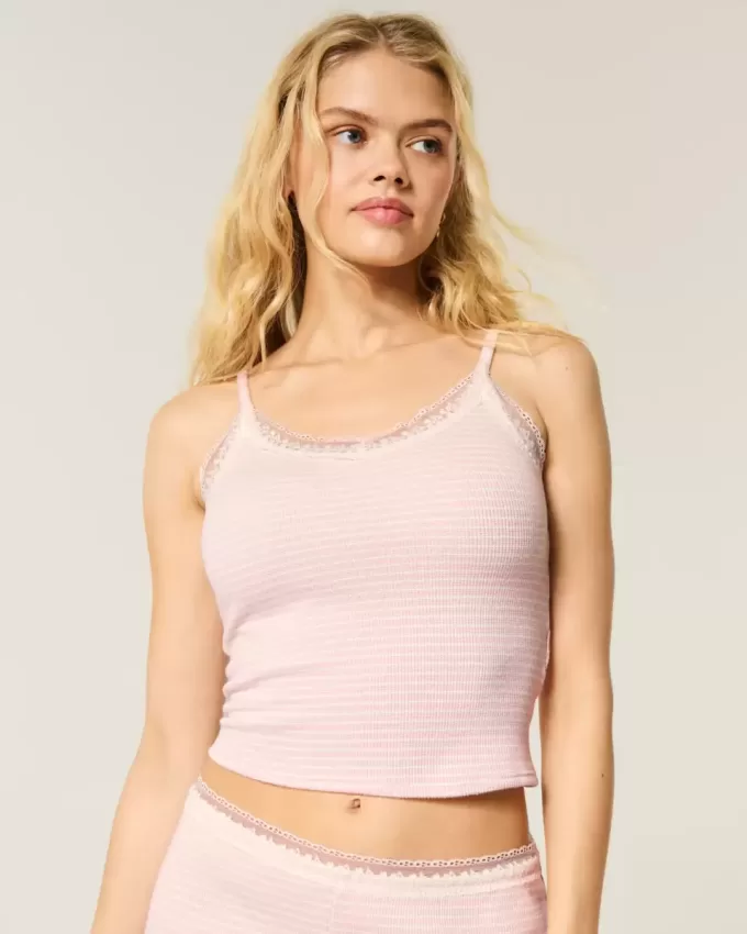 Gilly Hicks Waffle Lace Cami