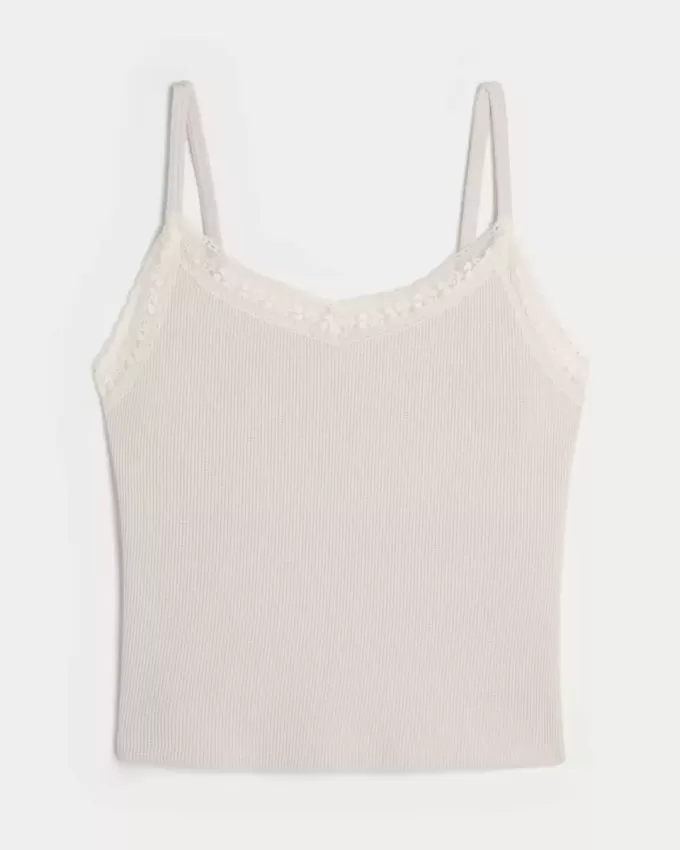 Gilly Hicks Waffle Lace Cami