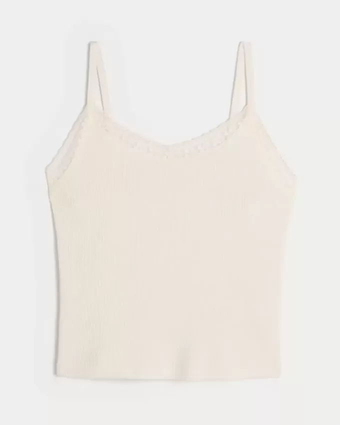 Gilly Hicks Waffle Lace Cami