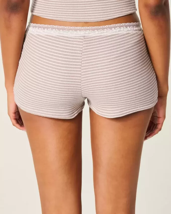 Gilly Hicks Waffle Lace Shortie Shorts Gilly Hicks Waffle Lace Shortie Shorts