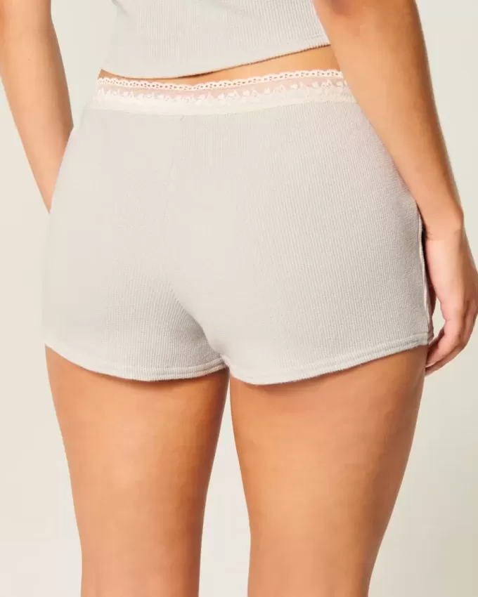 Gilly Hicks Waffle Lace Shortie Shorts Gilly Hicks Waffle Lace Shortie Shorts