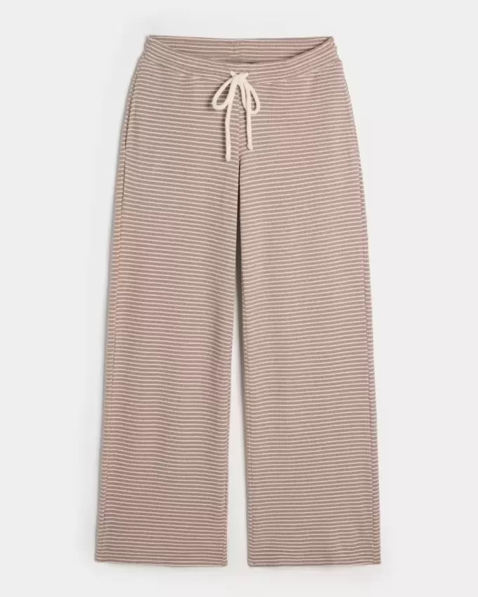 Gilly Hicks Waffle Lace Straight Pants