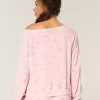 Gilly Hicks Waffle Off-the-Shoulder Top