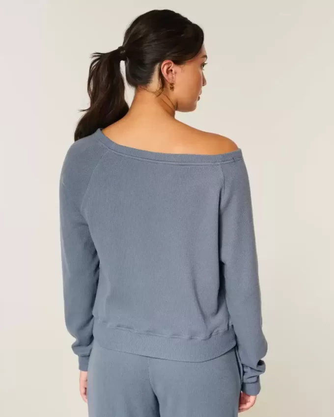 Gilly Hicks Waffle Off-the-Shoulder Top Gilly Hicks Waffle Off-the-Shoulder Top