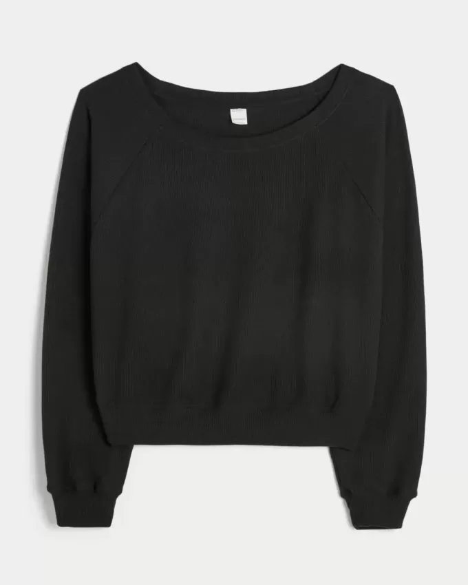 Gilly Hicks Waffle Off-the-Shoulder Top Gilly Hicks Waffle Off-the-Shoulder Top