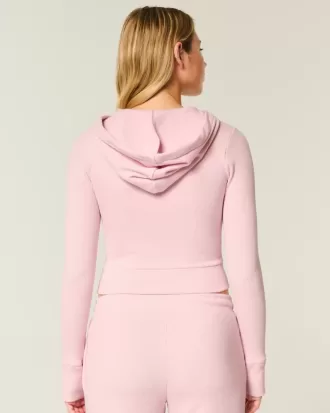 Gilly Hicks Waffle Zip-Up Hoodie
