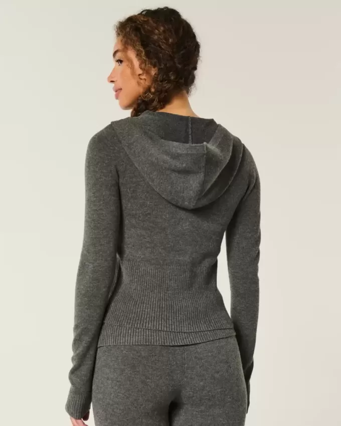 Gilly Hicks Zip-Up Sweater Hoodie