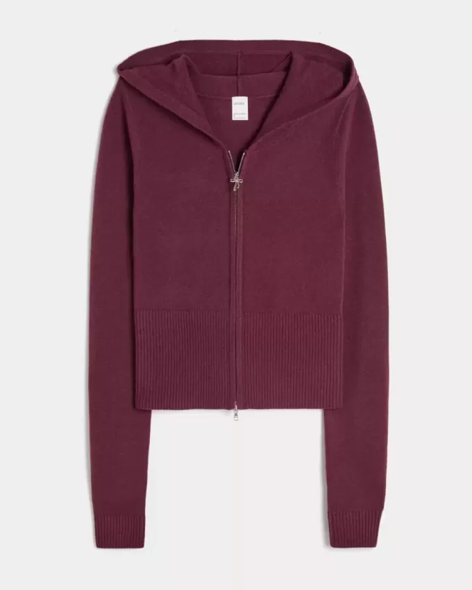 Gilly Hicks Zip-Up Sweater Hoodie
