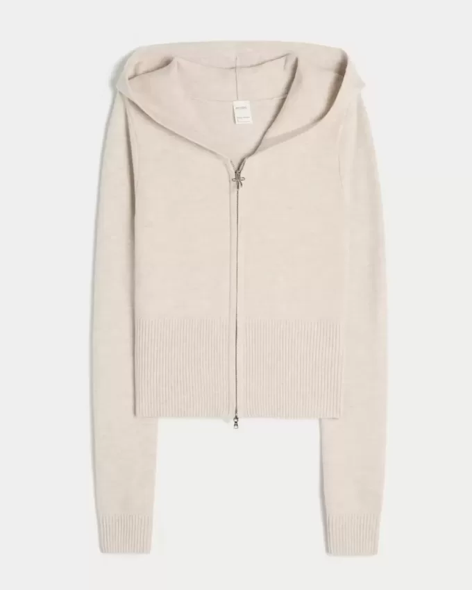 Gilly Hicks Zip-Up Sweater Hoodie