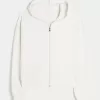 Gilly Hicks Zip-Up Waffle Hoodie