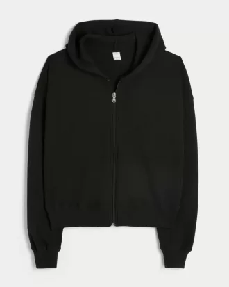 Gilly Hicks Zip-Up Waffle Hoodie