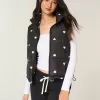 Heart Pattern Puffer Vest