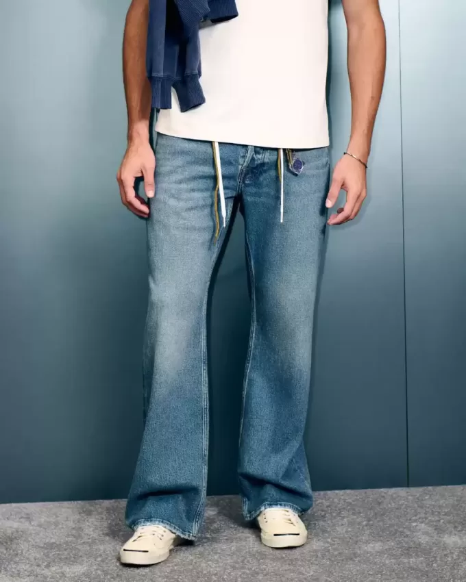 Hermosa Medium Wash Relaxed Bootcut Jeans