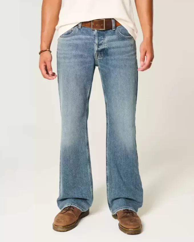 Hermosa Medium Wash Relaxed Bootcut Jeans