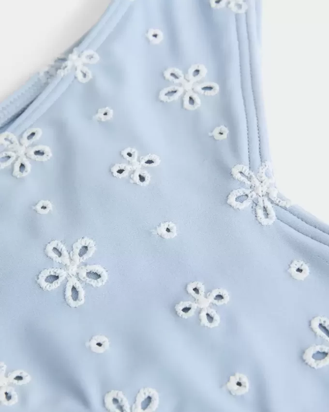 High-Leg Eyelet Cheekiest Bikini Bottom