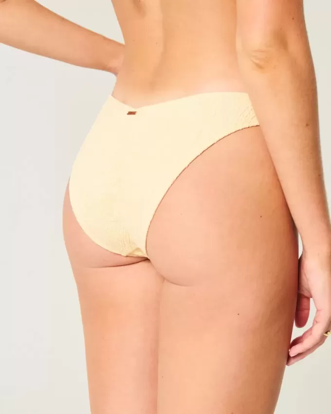 High-Leg V-Waist Jacquard Cheeky Bikini Bottom High-Leg V-Waist Jacquard Cheeky Bikini Bottom