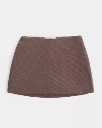 High-Rise A-Line Mini Skort