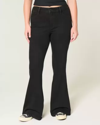 High-Rise Black Flare Jeans