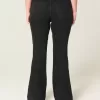 High-Rise Black Flare Jeans