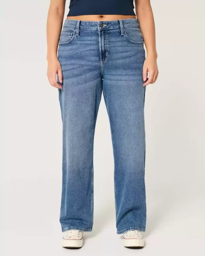 High-Rise Dark Wash Dad Jeans High-Rise Dark Wash Dad Jeans
