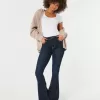 High-Rise Dark Wash Flare Jeans