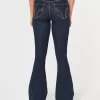 High-Rise Dark Wash Flare Jeans