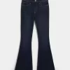 High-Rise Dark Wash Flare Jeans