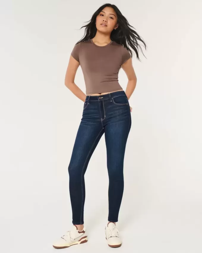 High-Rise Dark Wash Super Skinny Jeans High-Rise Dark Wash Super Skinny Jeans