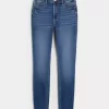 High-Rise Dark Wash Super Skinny Jeans