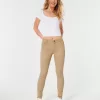 High-Rise Khaki Super Skinny Pants