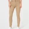 High-Rise Khaki Super Skinny Pants