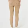 High-Rise Khaki Super Skinny Pants