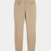 High-Rise Khaki Super Skinny Pants