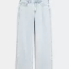 High-Rise Light Wash Baggy Jeans
