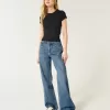 High-Rise Medium Wash Baggy Jeans