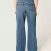 High-Rise Medium Wash Baggy Jeans